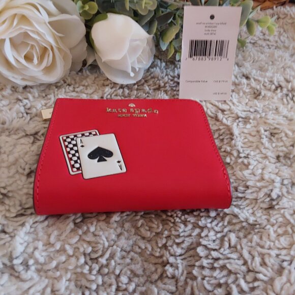 KATE SPADE Lucky Draw Small L-Zip Bifold Wallet - Picture 3 of 12